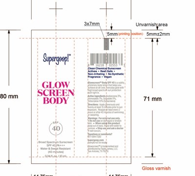 Glowscreen Body Tube (Sample   Glowscreen Body 10ml Tube)